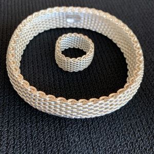 Tiffany & Co. Jewelry - Tiffany Silver Bracelet with Matching Ring Tiffany & Co. Jewelry - Tiffany Silver Bracelet with Matching Ring